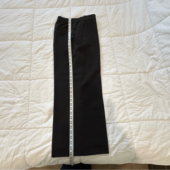 Zara Black Cropped Culottes Women’s Medium Wide Leg Dress Pants Like New - Picture 7 of 14
